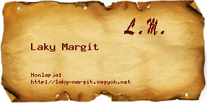 Laky Margit névjegykártya
